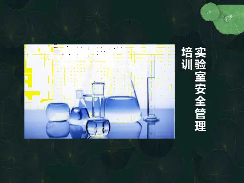 实验室安全管理培训