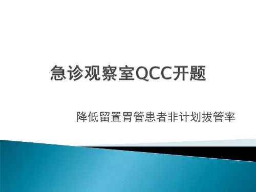 急诊观察室品管圈PPT.
