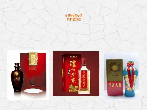 中国白酒文化PPT模板中国酒基础知识培训课件成年老酒佳酿介绍wps (4)
