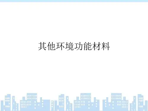 环境功能材料 11 环境治理材料与技术