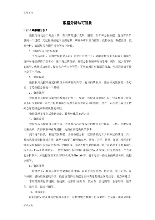 大数据分析报告与可视化
