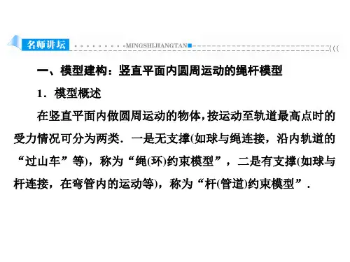 圆周运动绳杆模型