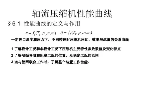 轴流压缩机性能曲线