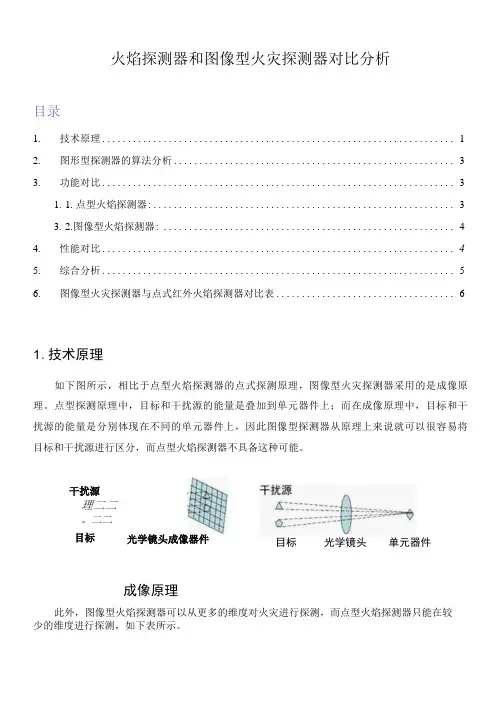 火焰探测器和图像型火灾探测器对比分析