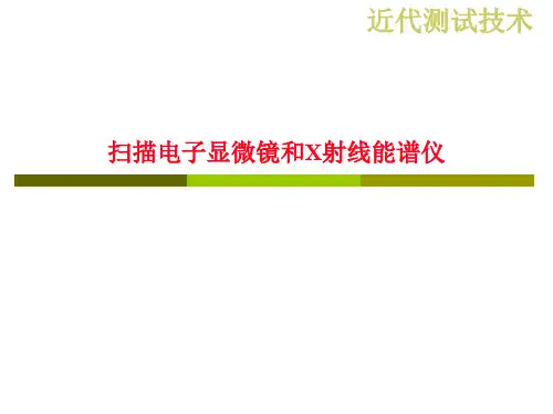 东华大学-扫描电镜-sem-和EDS课件
