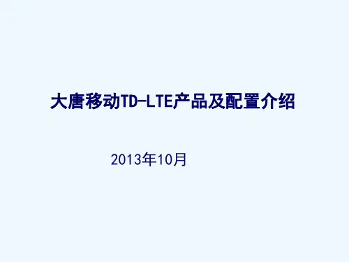 大唐移动TD-LTE产品介绍
