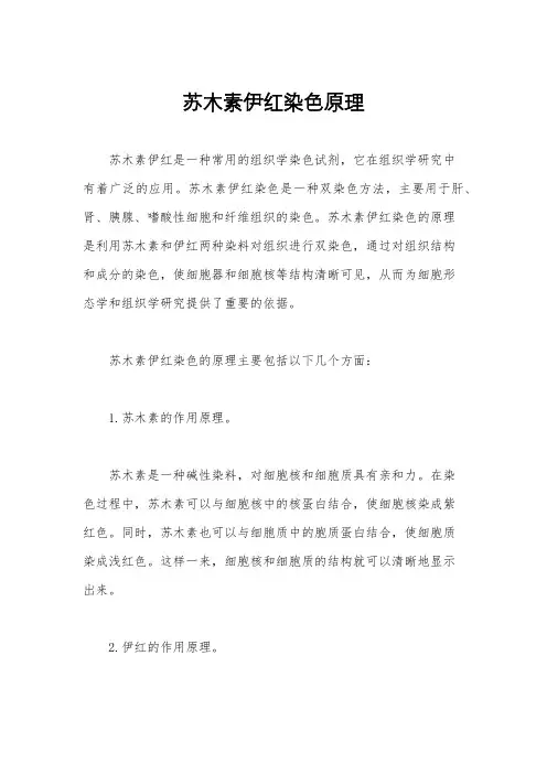 苏木素伊红染色原理