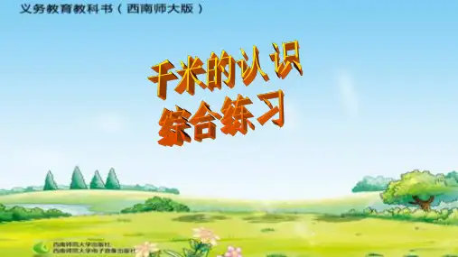 千米的认识综合练习