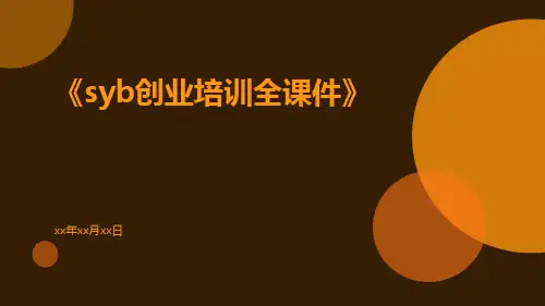 SYB创业培训全课件