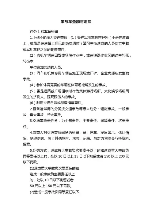 事故车查勘与定损