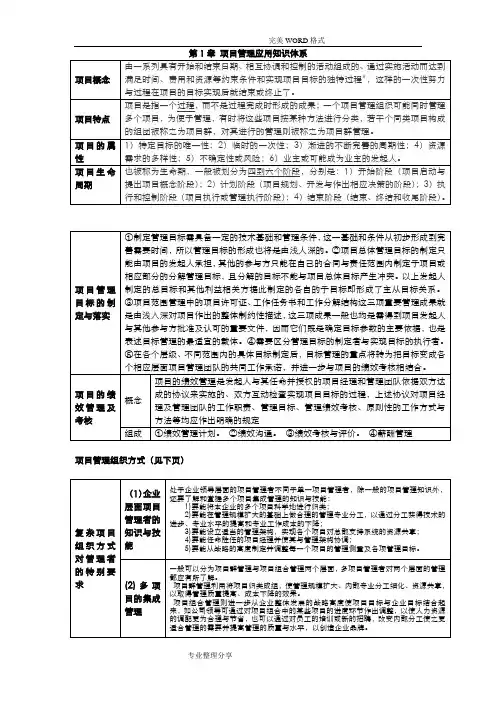 项目管理及招标采购