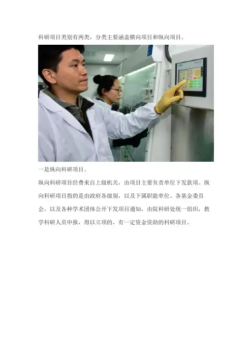 科研项目类别