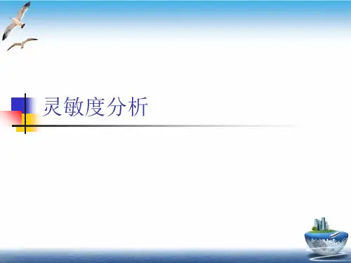 灵敏度分析PPT课件