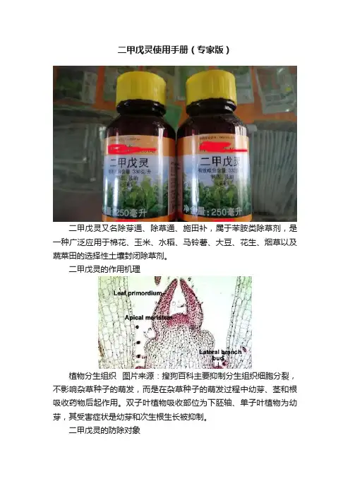 二甲戊灵使用手册（专家版）