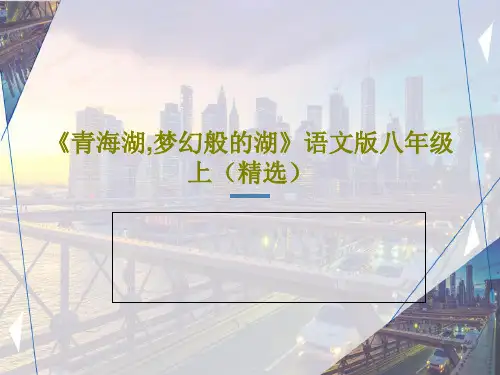 《青海湖,梦幻般的湖》语文版八年级上(精选)29页PPT