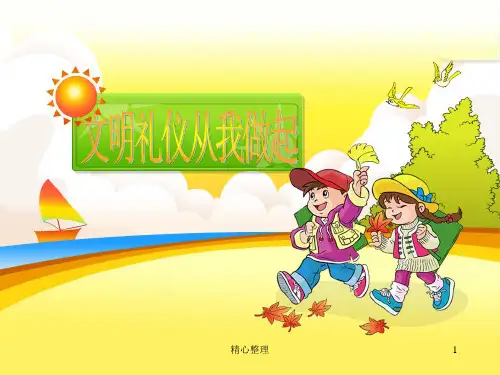 文明礼仪从我做起主题班会PPT全版.ppt