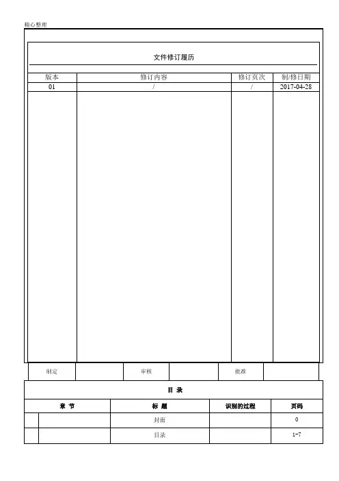 IATF16949质量手册