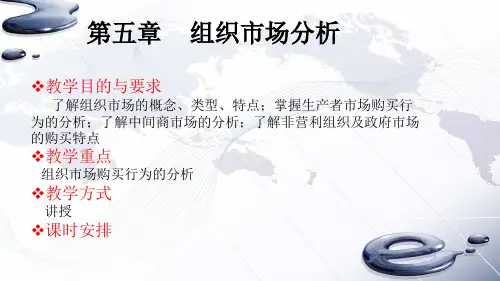 第5章  组织市场分析
