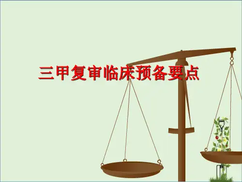 三甲复审检查点