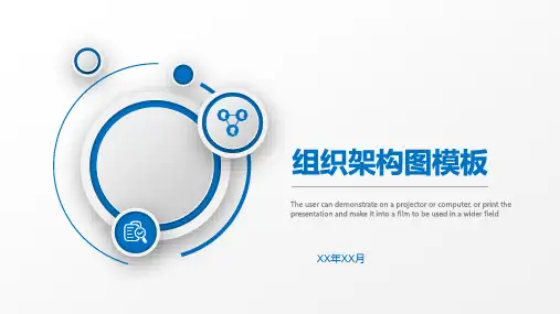 白色简约风格中小企业组织架构图PPT模板