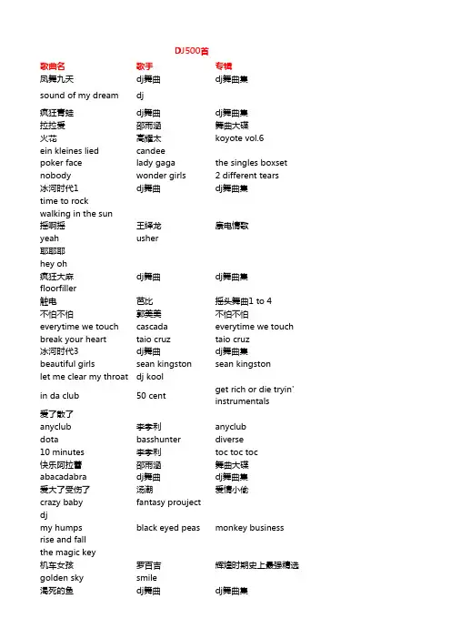 DJ  经典500首