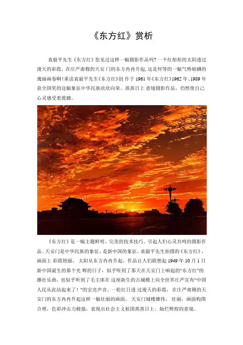 袁毅平经典作品东方红赏析(附图)