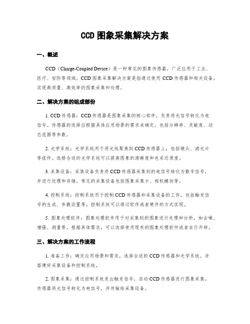 CCD图像采集解决方案