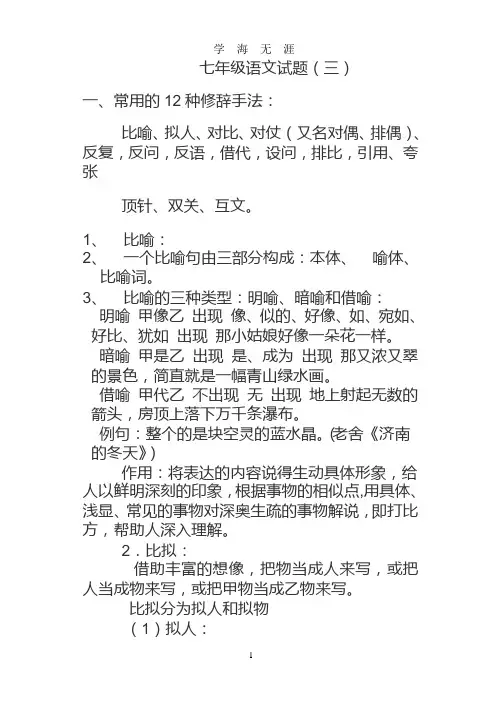 常用的12种修辞手法.pptx
