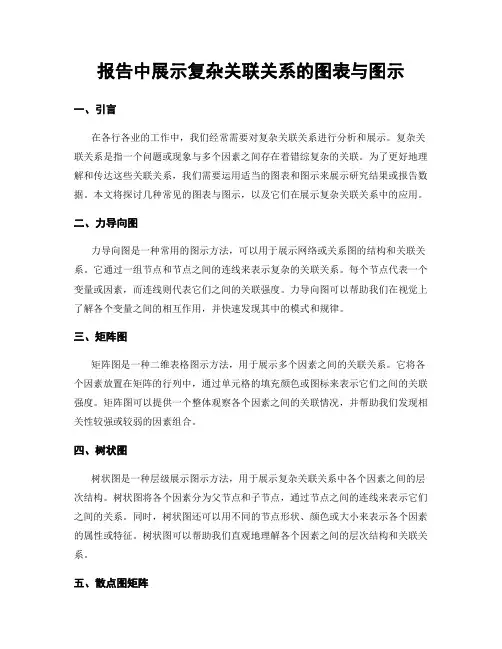 报告中展示复杂关联关系的图表与图示
