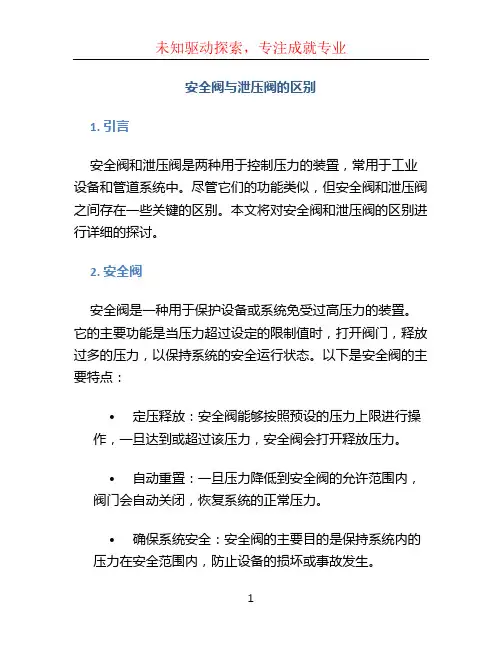 安全阀泄压阀区别 (2)