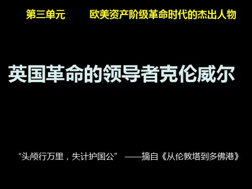 高二历史英国革命的领导者克伦威尔PPT课件