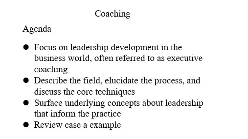 哈佛大学开放课程《领袖心理学》(Psychology-of-Leadership-Tal-Ben-Shahar)PPT-1508-03-高管教练术