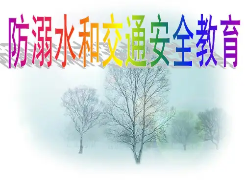 《防溺水和交通安全教育》PPT课件
