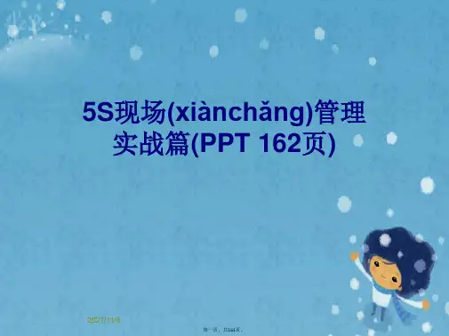 5S现场管理实战篇(PPT 162页)