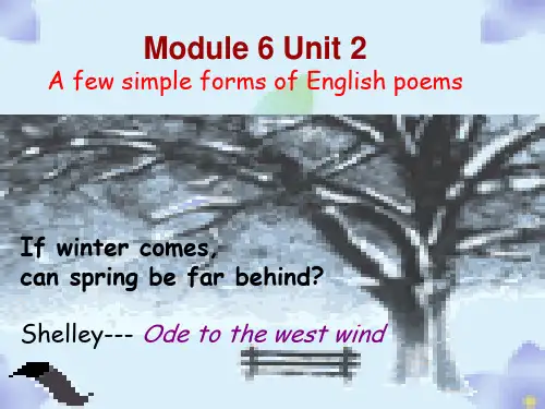 人教版新课标 选修六unit2-poems reading 课件高中英语精品资源