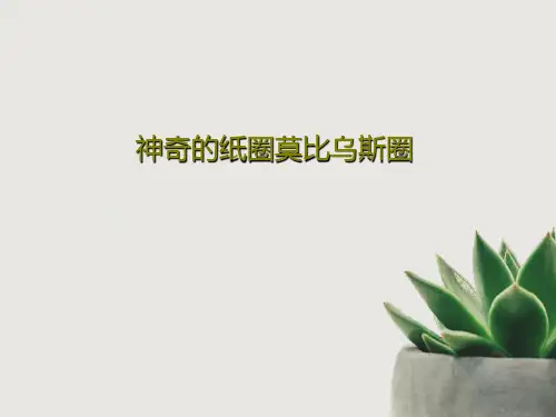 神奇的纸圈莫比乌斯圈PPT20页