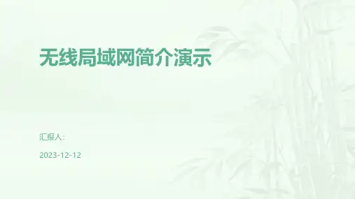 无线局域网简介演示