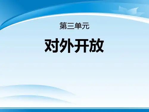 《对外开放》PPT课件