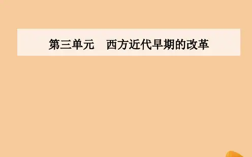 高中历史第三单元西方近代早期的改革第10课俄国彼得一世的改革课件岳麓版选修1