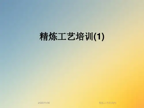精炼工艺培训(1)