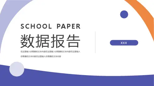 简洁公司数据分析报告PPT模板