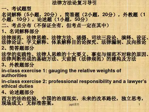 法律方法论  ppt课件