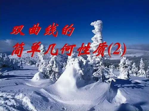 2.双曲线的简单几何性质PPt