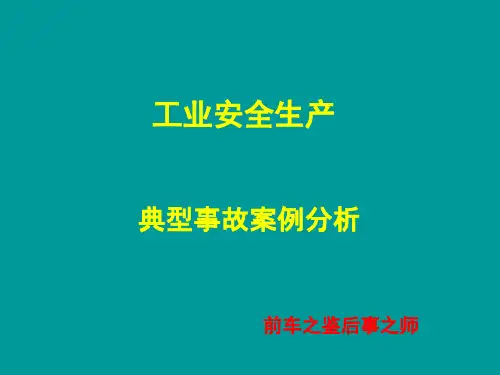 工业安全生产典型事故案例分析(PPT55张)