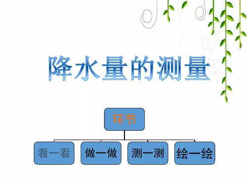 教科版科学四年级上册《降水量的测量》教学课件课件