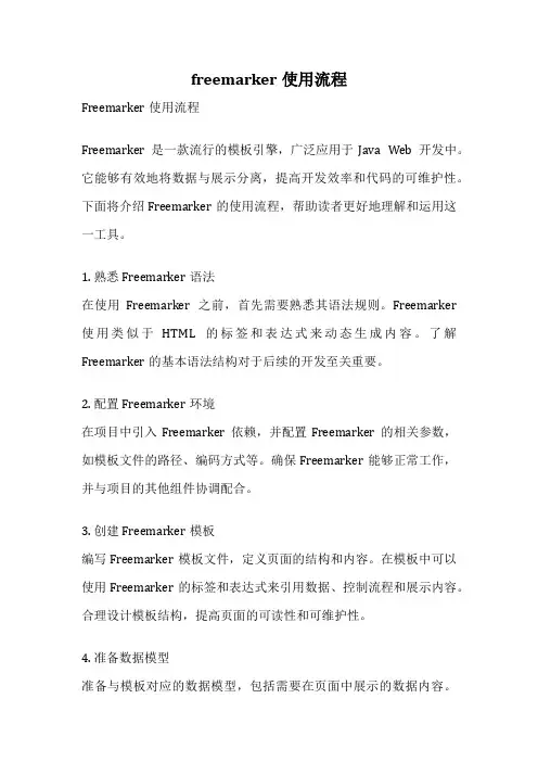 freemarker使用流程