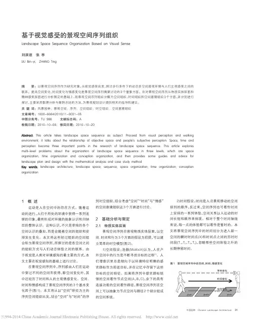 基于视觉感受的景观空间序列组织_刘滨谊