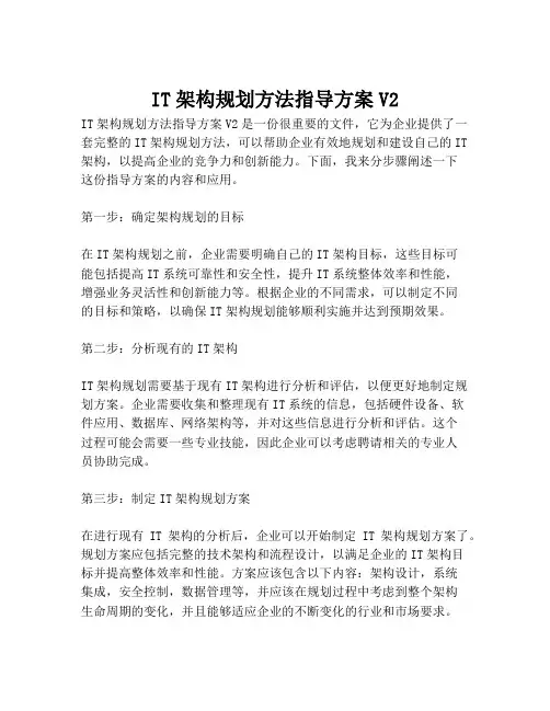 2023-IT架构规划方法指导方案V2-1