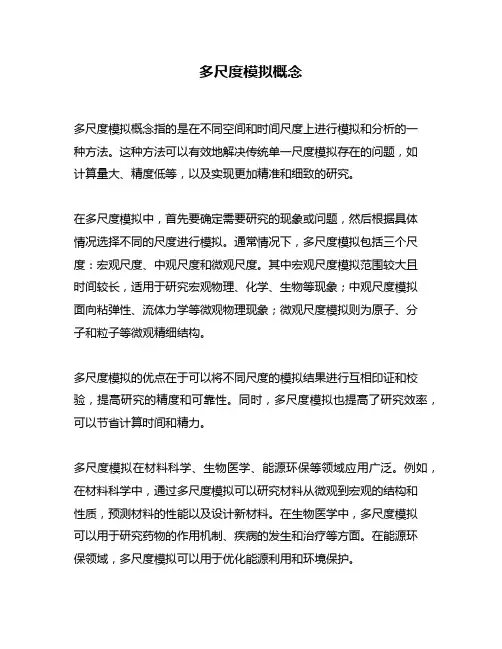 多尺度模拟概念