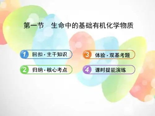 2019教育【全程复习方略】(安徽专用)2013版高考化学 131 生命中的基础有机化学物质课件 新人教版(含精细